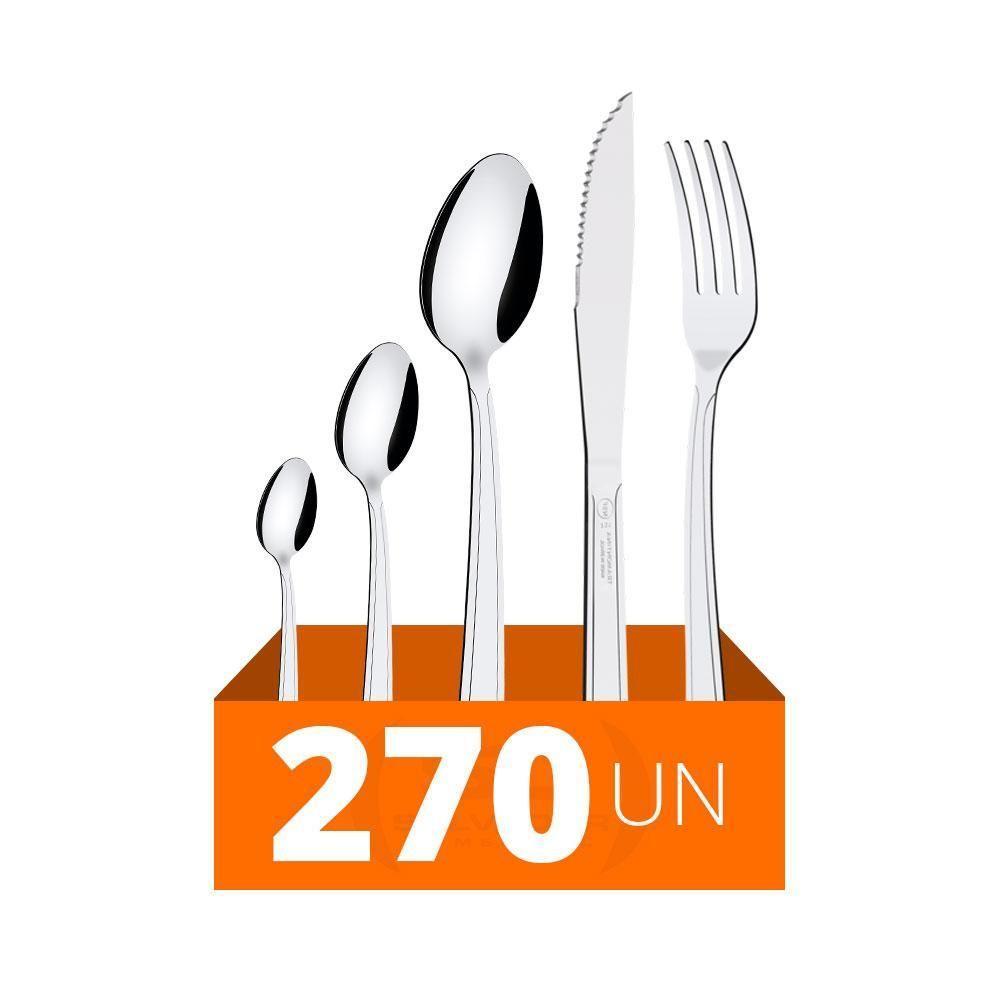 Faqueiro Búzios Com 270 Peças Totalmente Em Aço Inox Ibag - Tramontina - 1