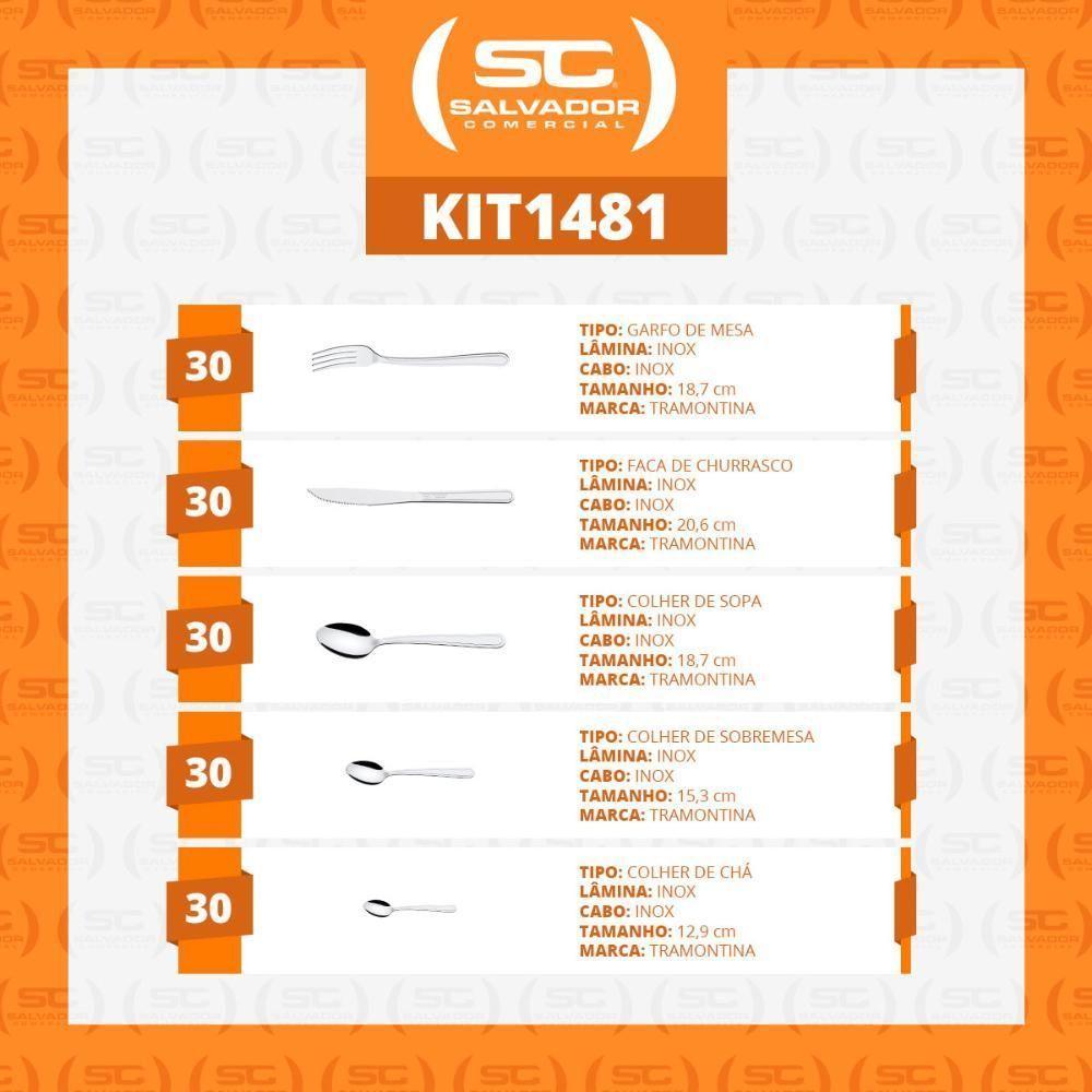 Faqueiro Búzios Com 150 Peças Totalmente Em Aço Inox Ibag - Tramontina - 3