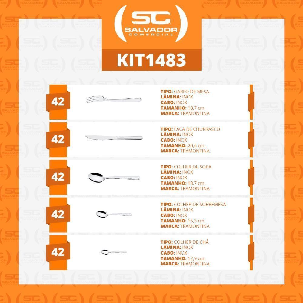 Faqueiro Búzios Com 210 Peças Totalmente Em Aço Inox Ibag - Tramontina - 2