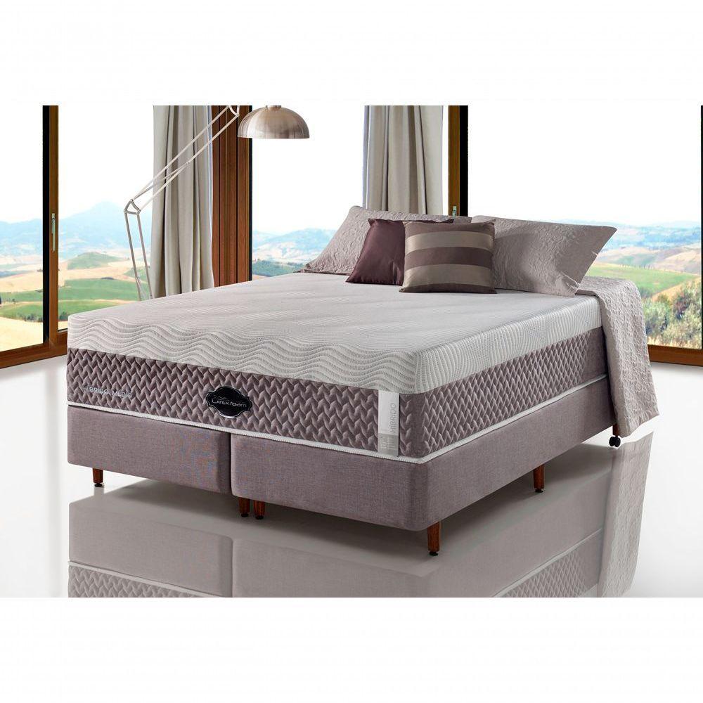 Colchão De Látex Híbrido Médio Box E Kit Spa Solteiro 88x188cm - 8