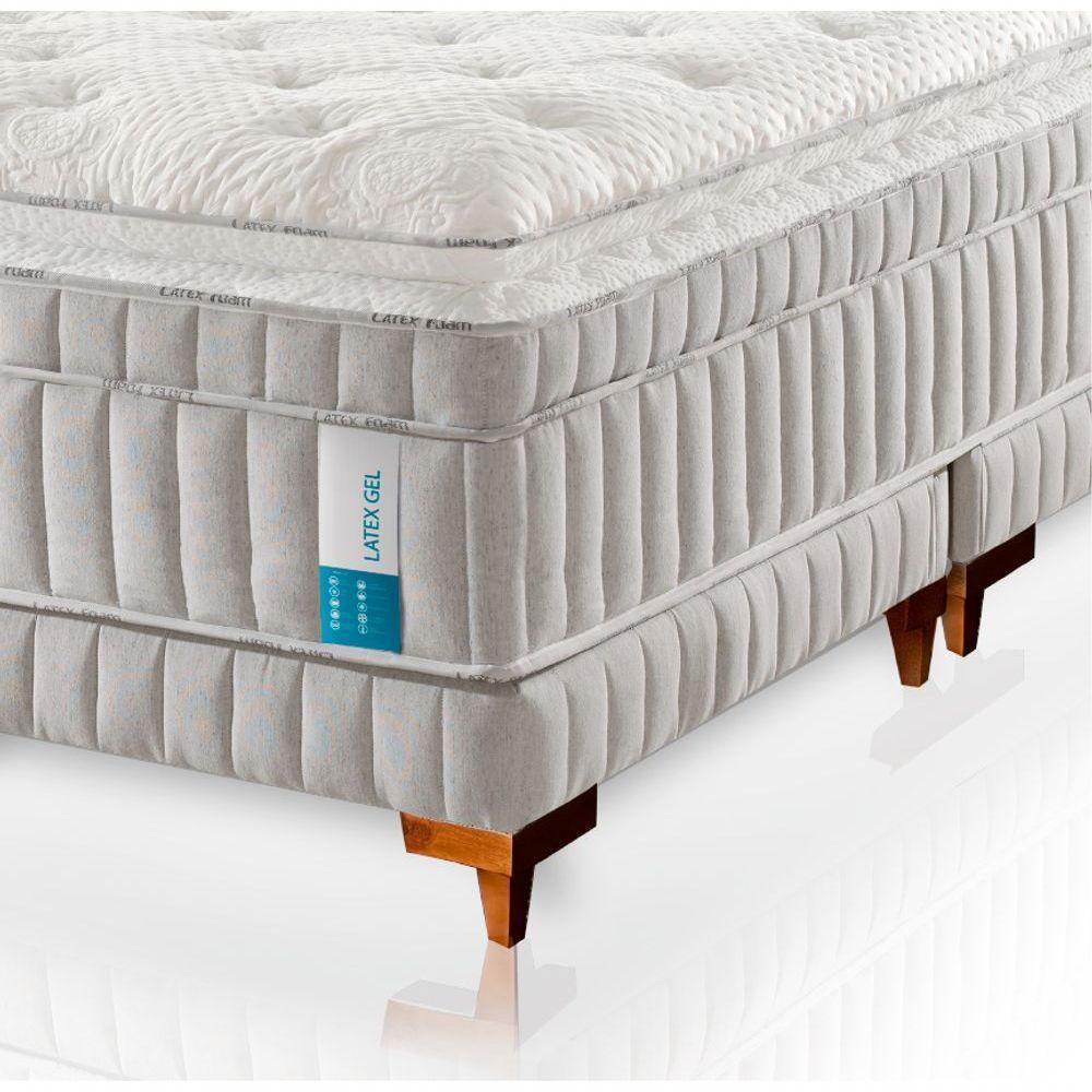 Colchão De Látex Híbrido Qgel Com Cobre Box Solteiro King 96x203cm - 8