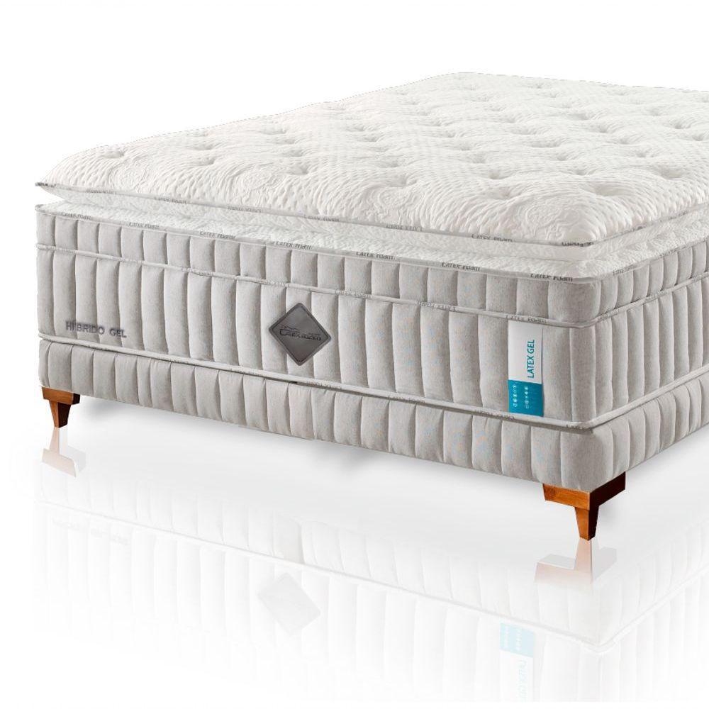 Colchão De Látex Híbrido Qgel Com Cobre Box Solteiro King 96x203cm - 10