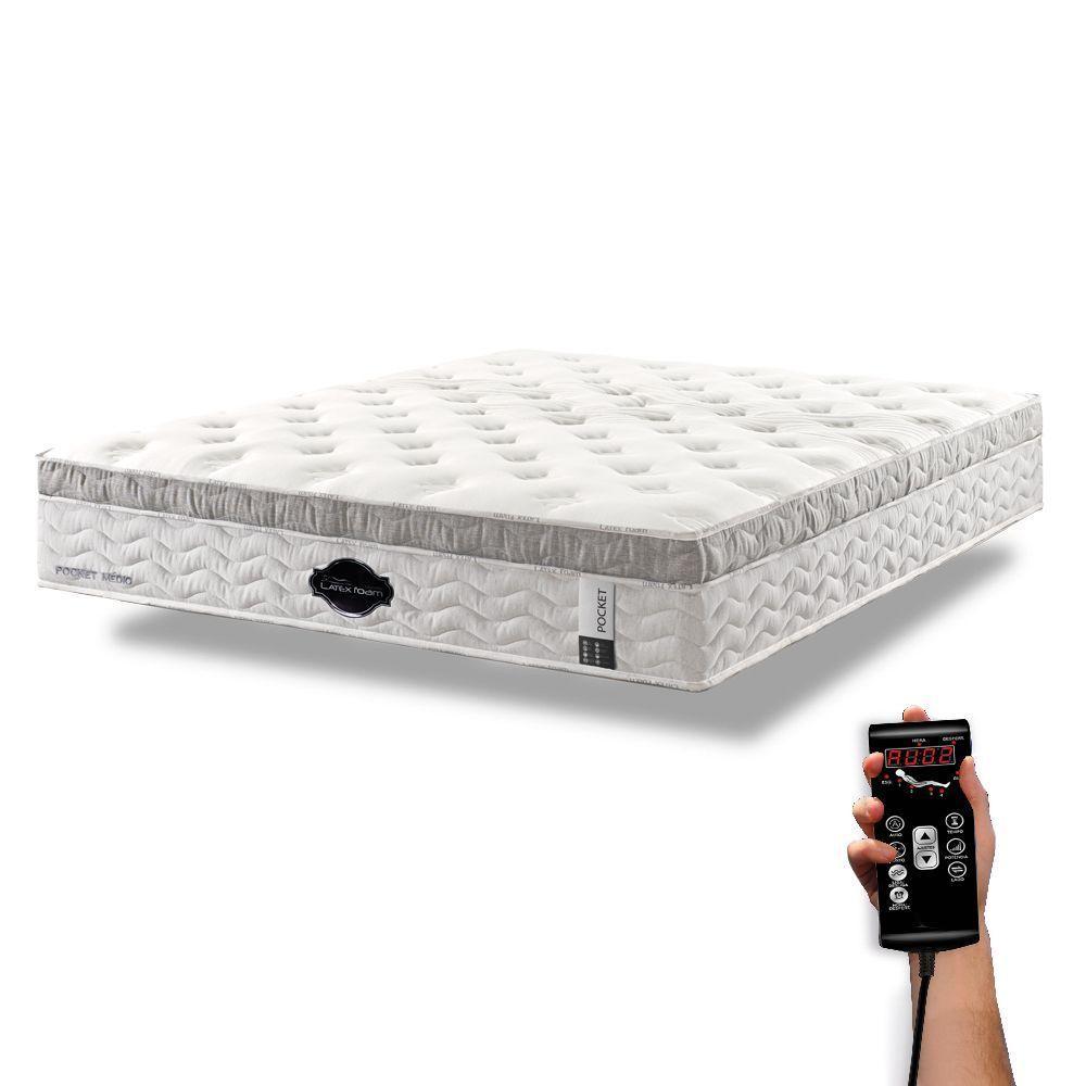 Colchão De Látex Médio Kit Spa Solteiro King 96x203cm - 1