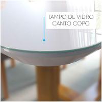 Conjunto Sala de Jantar 4Lug. 4 Cad. OffWhite/Cinza Profundo - 6