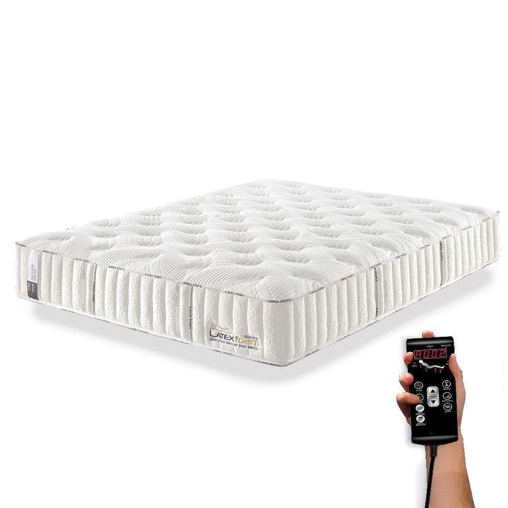 Colchão De Látex Médio Kit Spa Solteiro 88x188cm - 1