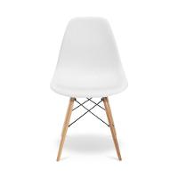 Escrivaninha Porto Preto 90cm e Cadeira Eiffel Charles Eames Branco - 3