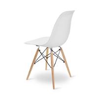 Escrivaninha Porto Preto 90cm e Cadeira Eiffel Charles Eames Branco - 7
