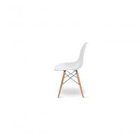 Escrivaninha Porto Preto 90cm e Cadeira Eiffel Charles Eames Branco - 8