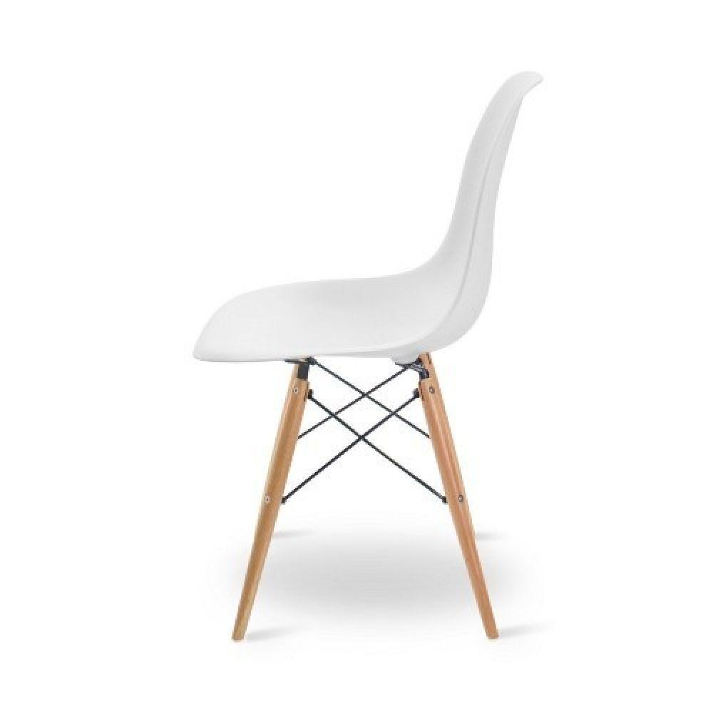 Escrivaninha Porto Natura 90cm e Cadeira Eiffel Charles Eames Branco - 8