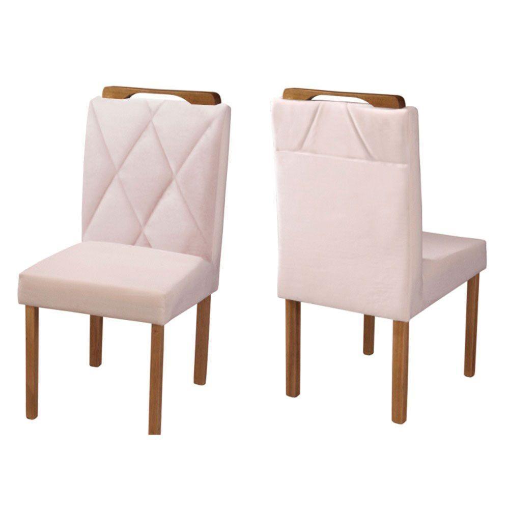 Conjunto Sala de Jantar Mesa Redonda 4 Cad. Off White/Nude - 4