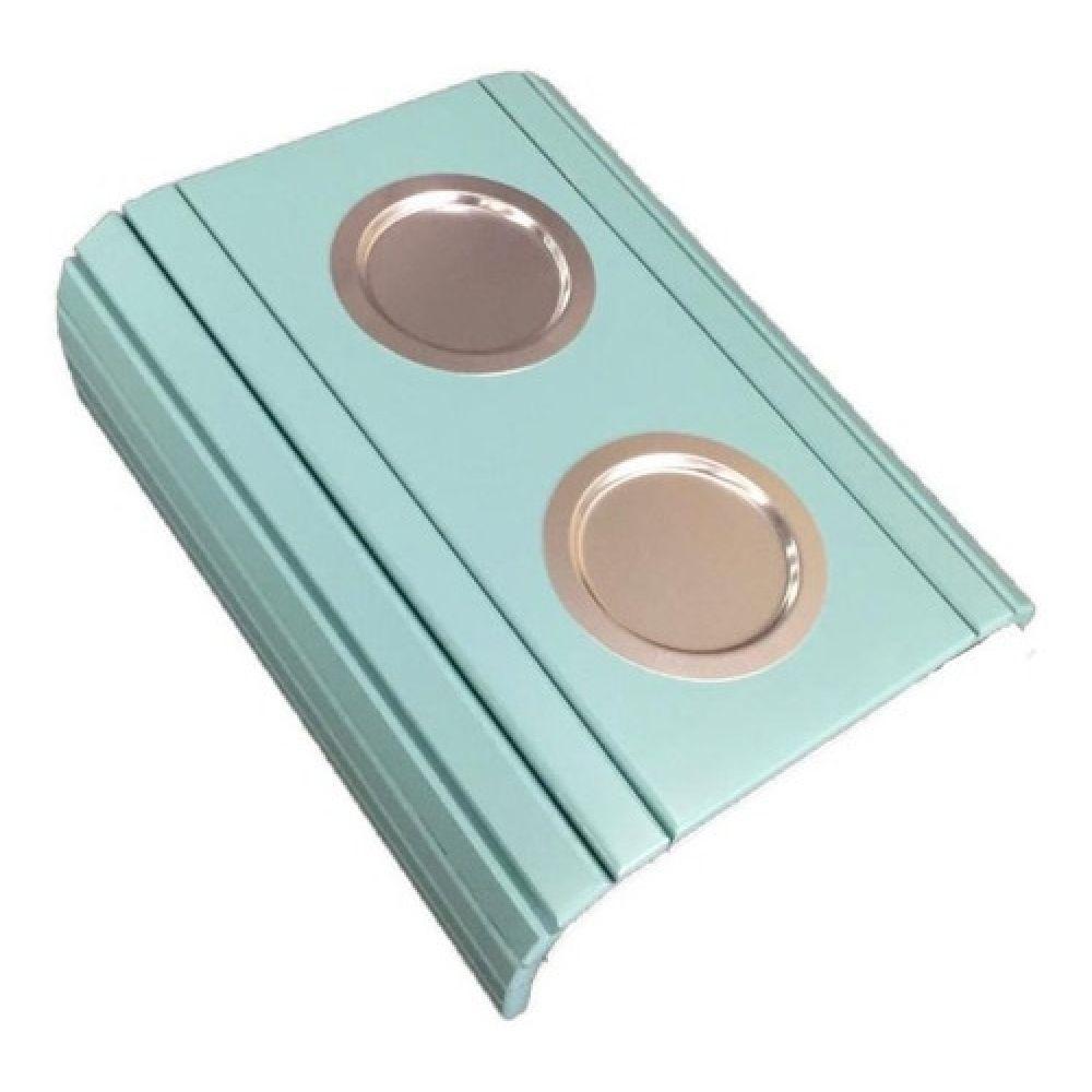 Esteira Laqueada Apoio Sofá C Azul Bebe - 1