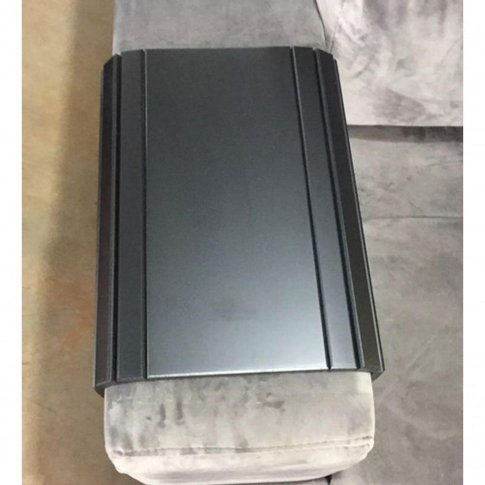 Esteira Laqueada Apoio Suporte Sofá Lisa Preta - 4