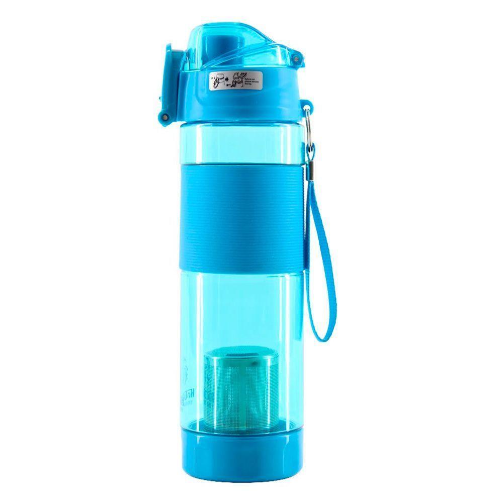 Garrafa Para Chá 600ml Com Infusor E Alça Azul - 1