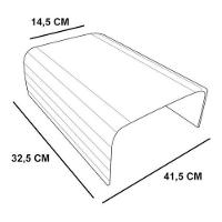 Esteira Laqueada Apoio Suporte Sofá Lisa Azul Bic - 6