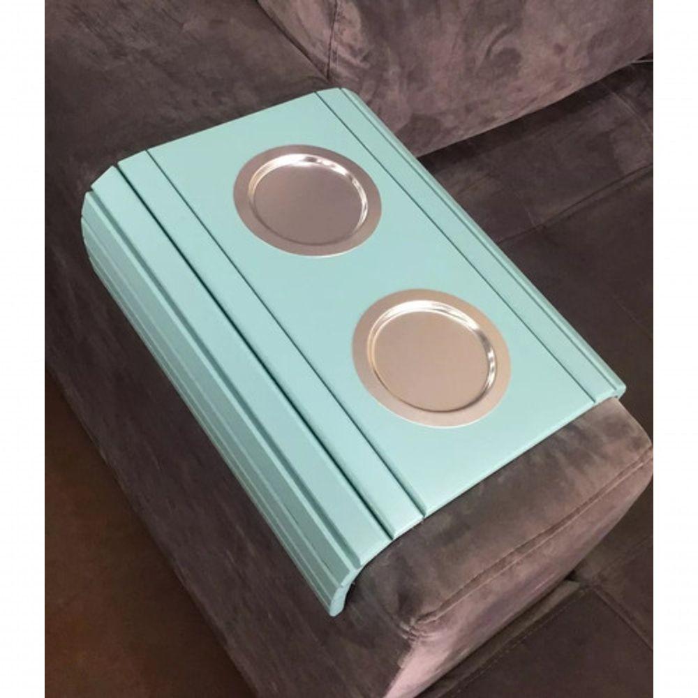 Kit 02 Esteira Laqueada Sofá Azul Bebe - 2