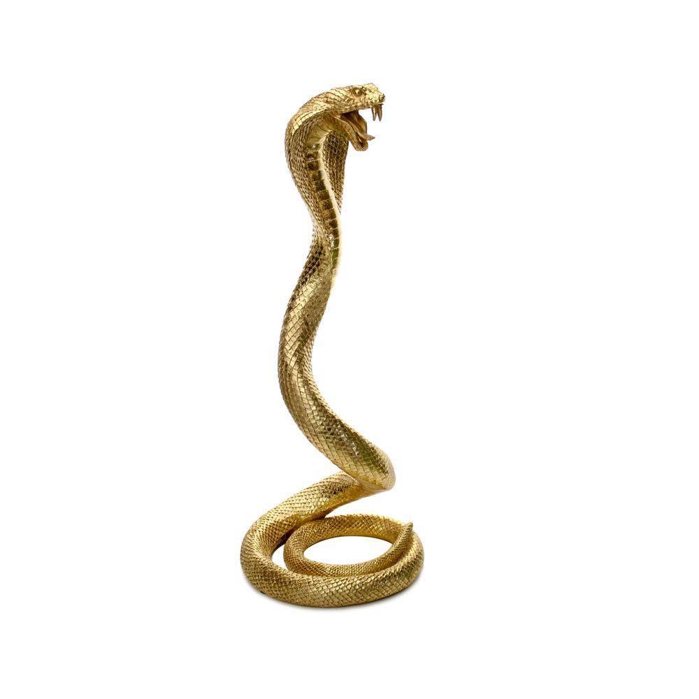 Escultura Serpente Em Poliresina 41x16x16cm - 1