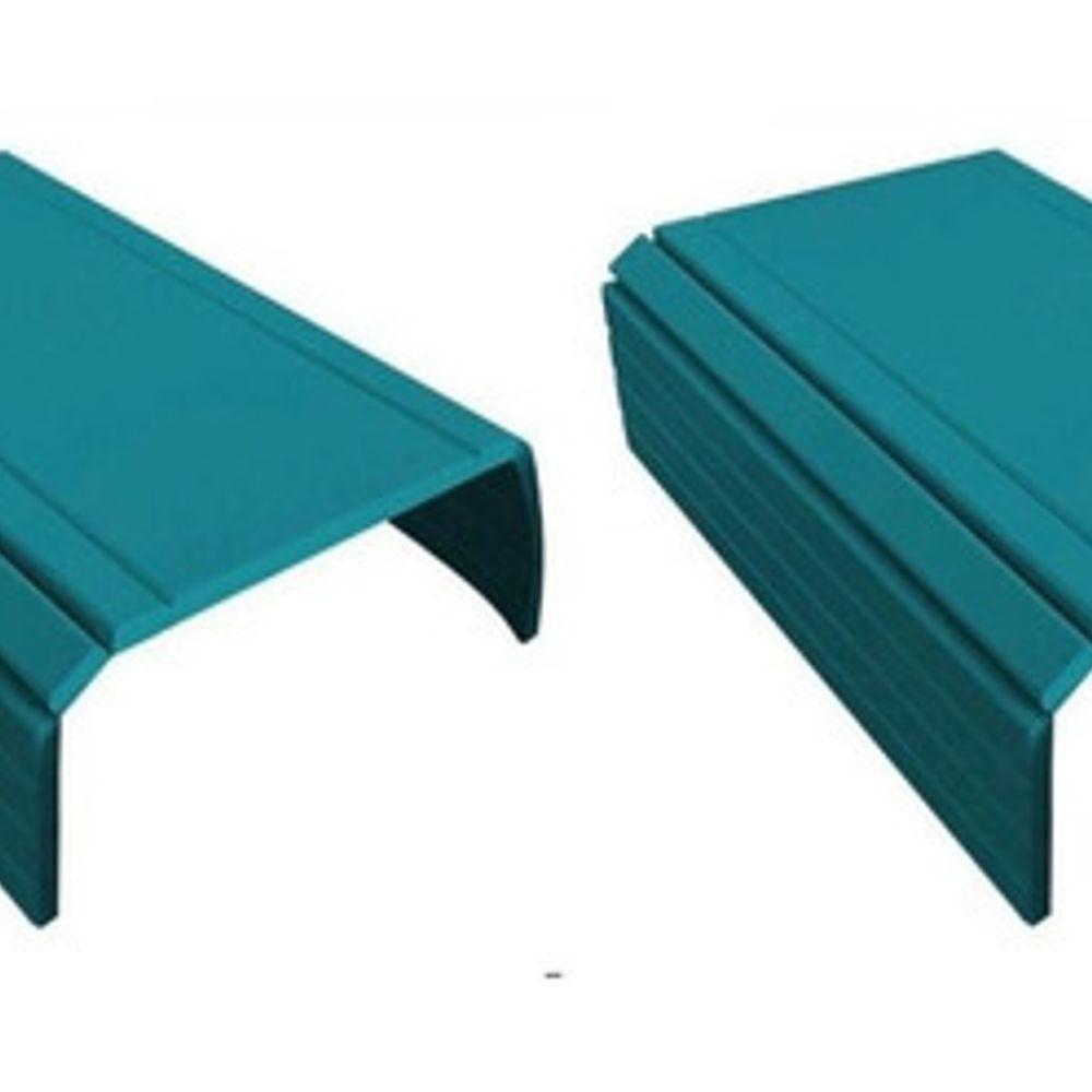 Kit 02 Esteiras Suporte Flexivel Braço Sofá Azul Tiffany - 4