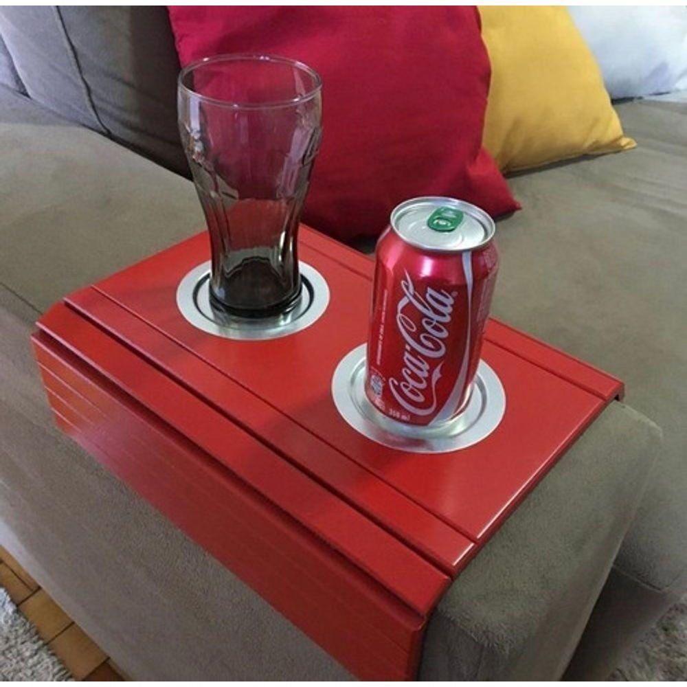 Kit 04 Esteira Laqueada Sofá Vermelho - 6