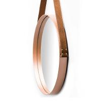 Espelho Redondo 35cm Decorativo Adnet Cobre Escandinavo - 3