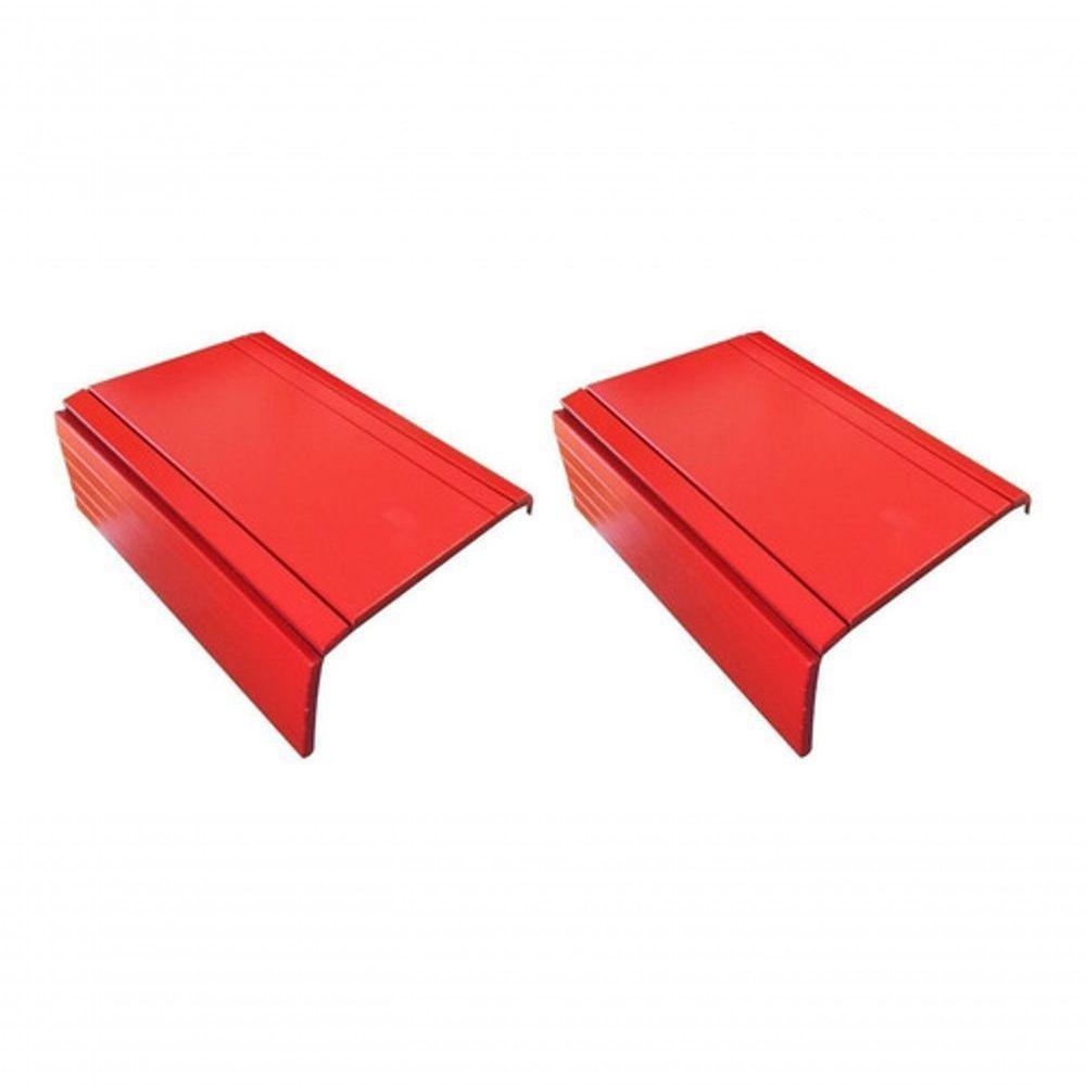 Kit 02 Esteiras Suporte Flexivel Braço Sofá Vermelha - 1