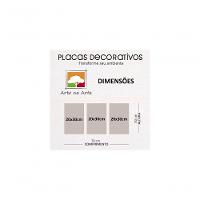 Kit Placas Quadros Decorativos 3 Pçs Mdf 20x30 Rosa Formas  - 5