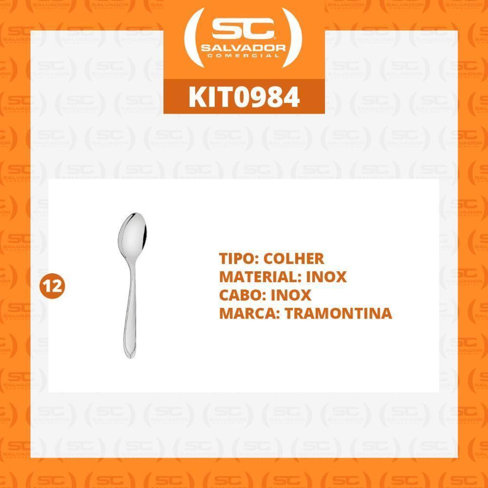 Kit - 12 Colher De Sopa Laguna Em Aço Inox Citop - Tramontina 63906010 - 5