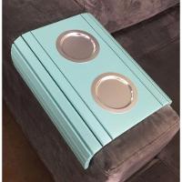 Kit 2 Esteiras Braço de Sofá Azul Bebe Porta Copo - 2