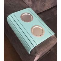 Kit 2 Esteiras Braço de Sofá Azul Bebe Porta Copo - 3