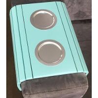 Kit 2 Esteiras Braço de Sofá Azul Bebe Porta Copo - 6