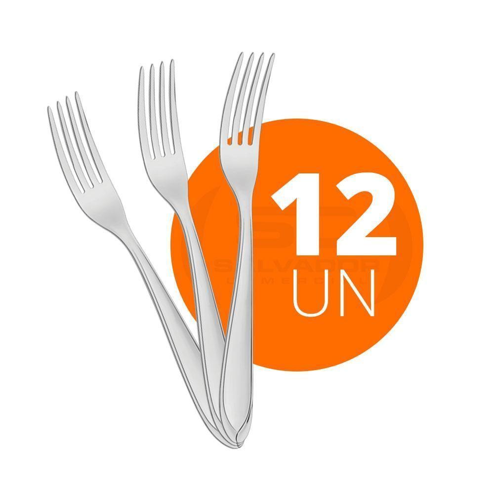 Kit - 12 Garfos De Mesa Luxo Laguna Em Aço Inox Gitop - Tramontina - 2
