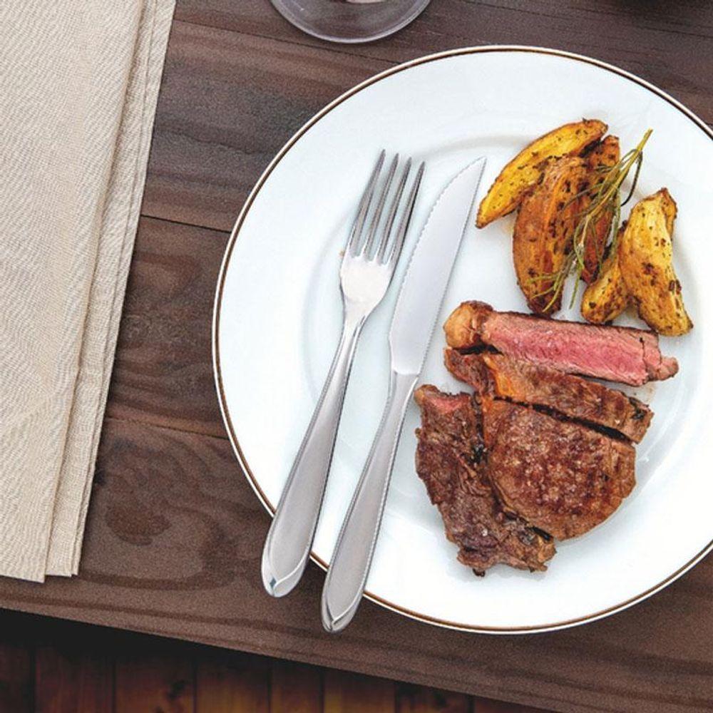 Kit - 12 Garfos De Mesa Luxo Laguna Em Aço Inox Gitop - Tramontina - 5