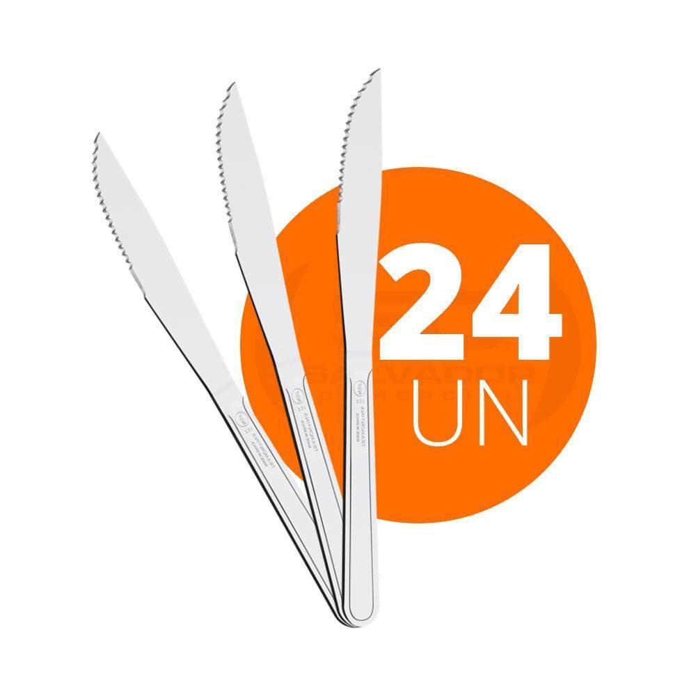 Kit - 24 Facas Para Churrasco Buzios Em Aço Inox 4 Pol Fibag - Tramontina - 3