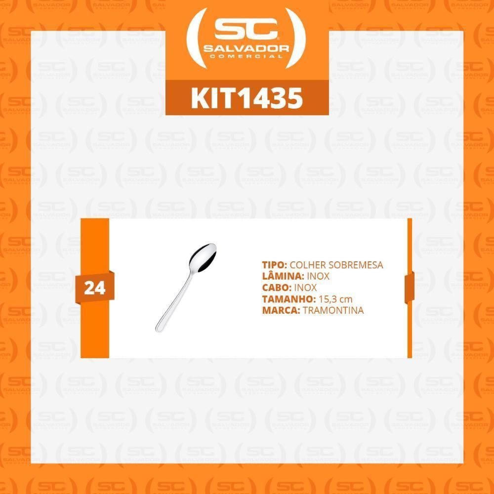 Kit - 24 Colheres De Sobremesa Búzios Em Aço Inox Csibag - Tramontina - 2