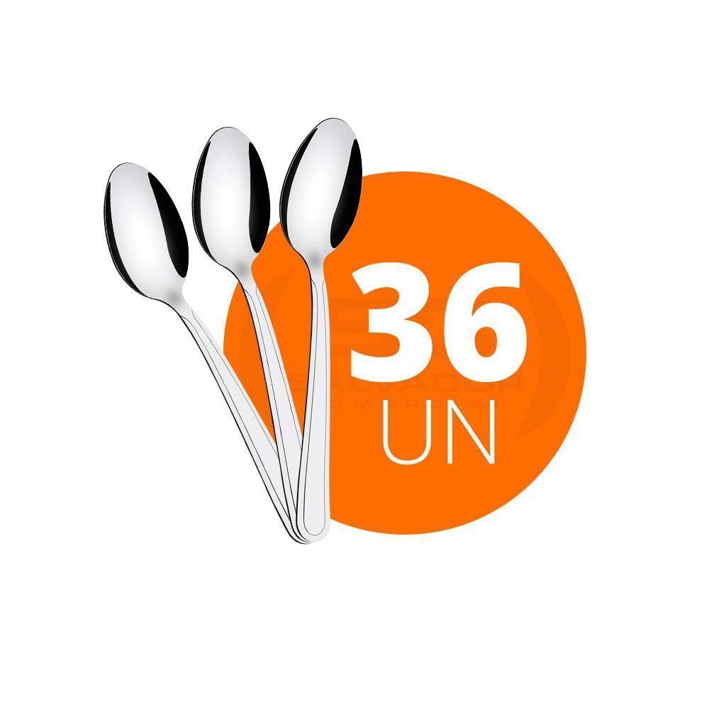 Kit - 36 Colheres De Sobremesa Búzios Em Aço Inox Csibag - Tramontina - 2