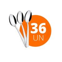 Kit - 36 Colheres De Sobremesa Búzios Em Aço Inox Csibag - Tramontina - 2