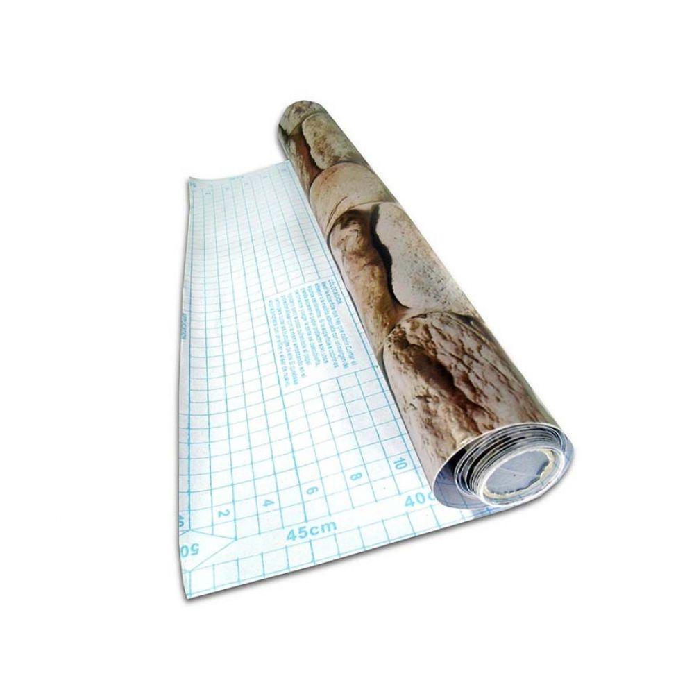 Papel de Parede Pedras Marrom Autoadesivo Fosco Vinil - 2