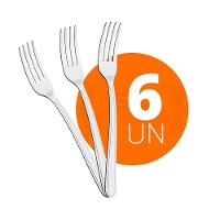 Kit - 6 Garfos De Mesa Buzios Em Aço Inox Gibag - Tramontina - 2