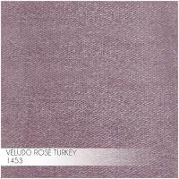 Kit 2 Banquetas Decorativa Jasmine Base Gold Veludo Rosê - 5