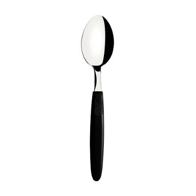 Kit Conjunto de Colheres de Mesa Ipanema 6 Peças Aço Inox Cabo Preto Tramontina