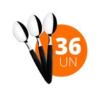 Kit - 36 Colheres De Sobremesa Ipanema Com Lâmina Em Aço Inox Cabo Preto Csptop - Tramontina - 1