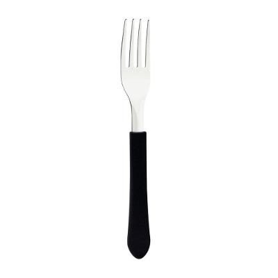 Kit Conjunto de Garfos de Mesa Leme 6 Peças Aço Inox Cabo Polipropileno Preto Tramontina