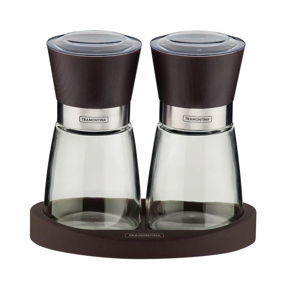 Kit - Faqueiro Plenus 6 Peças + 1 Moedor De Sal E Pimenta Em Cerâmica E Vidro - Tramontina - 8