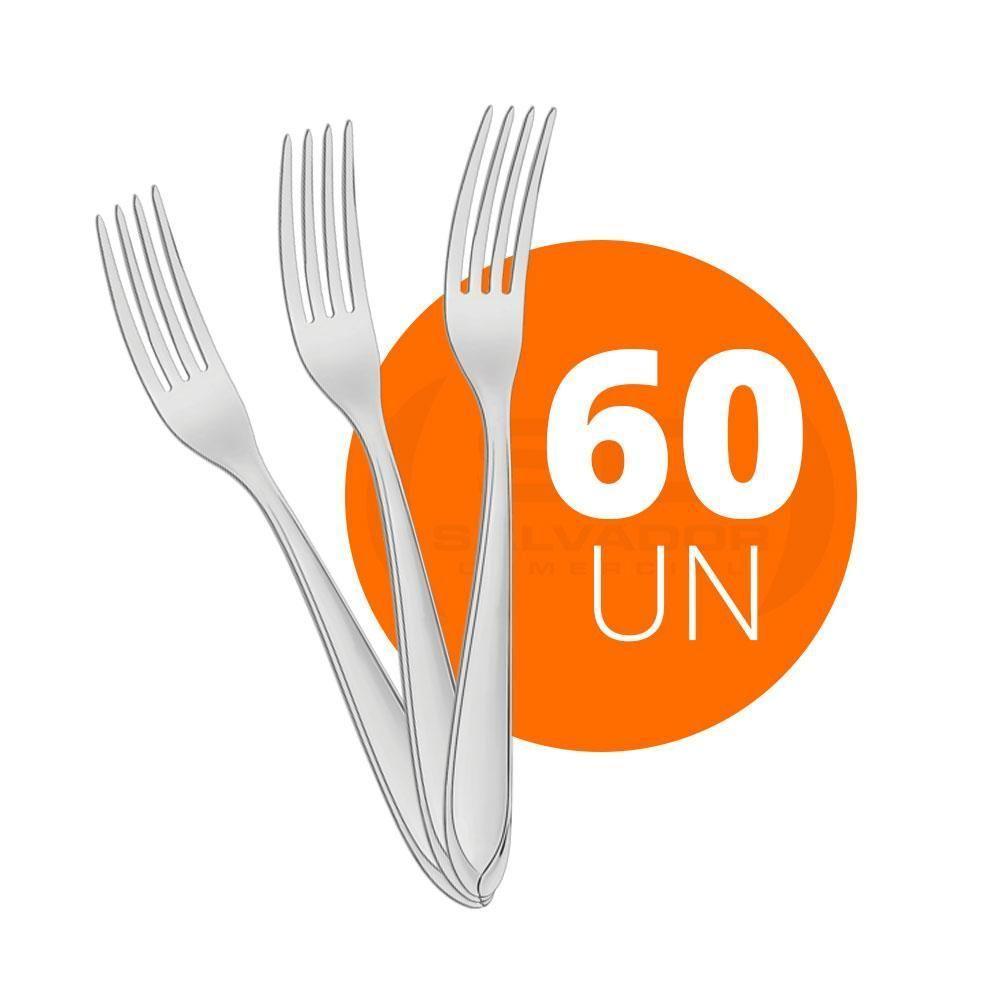 Kit - 60 Garfos De Mesa Luxo Laguna Em Aço Inox Gitop - Tramontina - 2