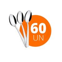 Kit - 60 Colheres De Sobremesa Búzios Em Aço Inox Csibag - Tramontina - 1