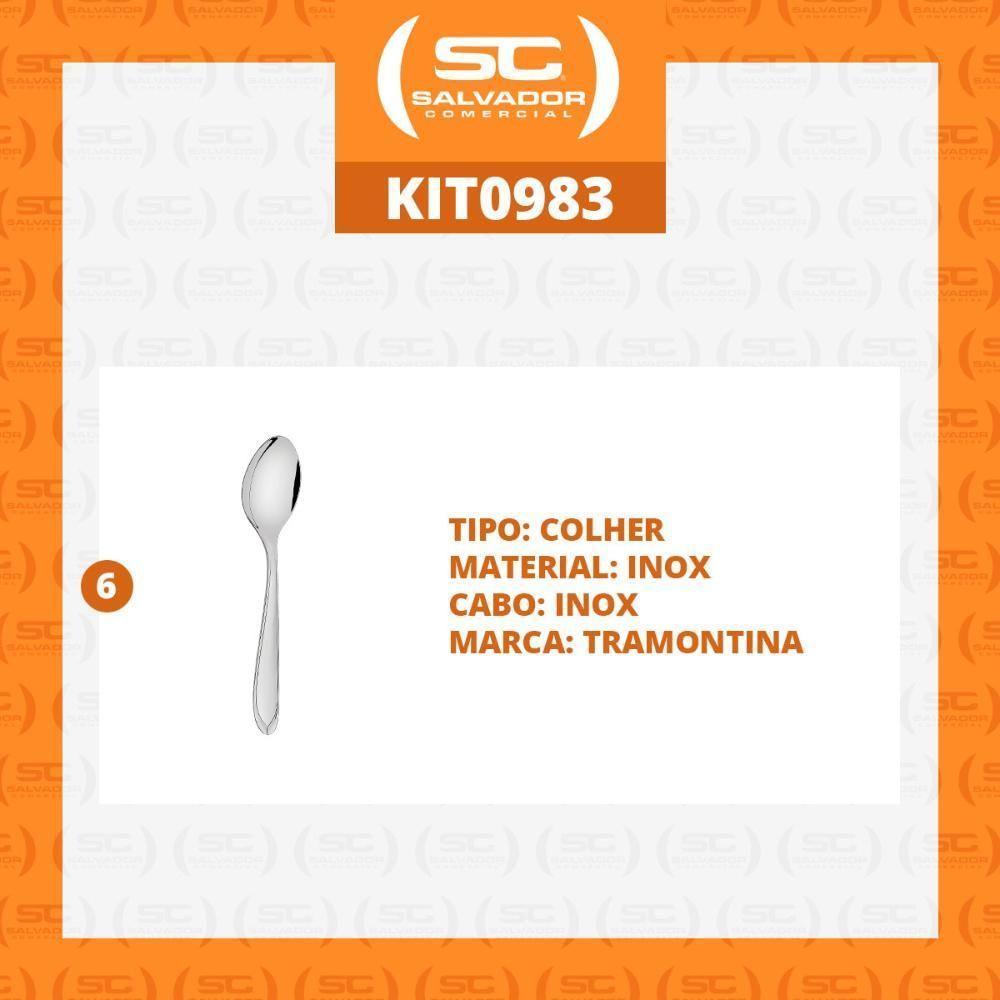 Kit - 6 Colher De Sopa Laguna Em Aço Inox Citop - Tramontina 63906010 - 4