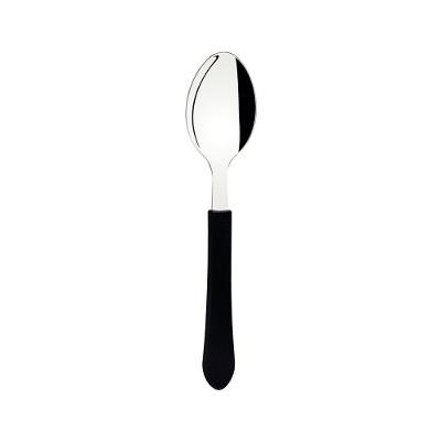 Kit Colheres de Sopa Leme 23183400 6 Peças Aço Inox Cabo de Polipropileno Preto Tramontina