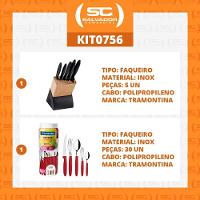 Kit - Faqueiro Plenus 6 Peças + 1 Faqueiro 30 Peças Ipanema Vermelho - Tramontina - 7