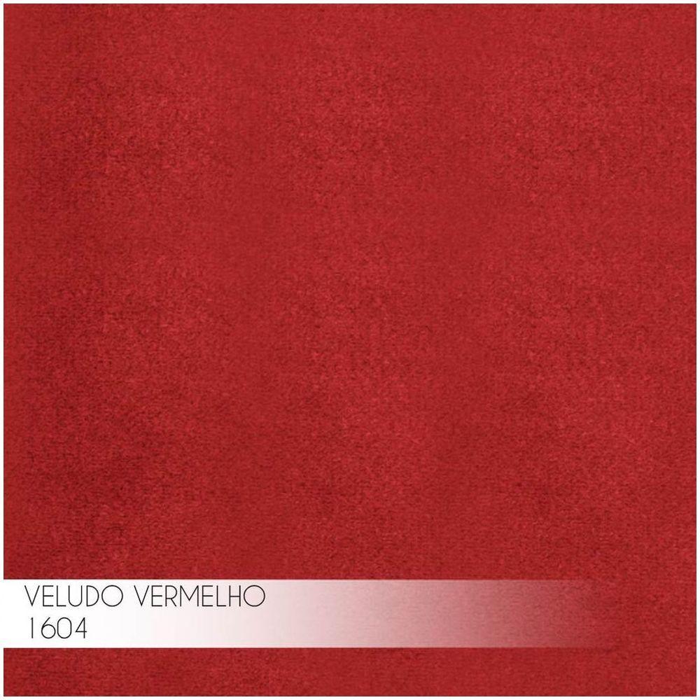 Kit 2 Banquetas Selena Base Gold Veludo Vermelho Gran Belo - 6