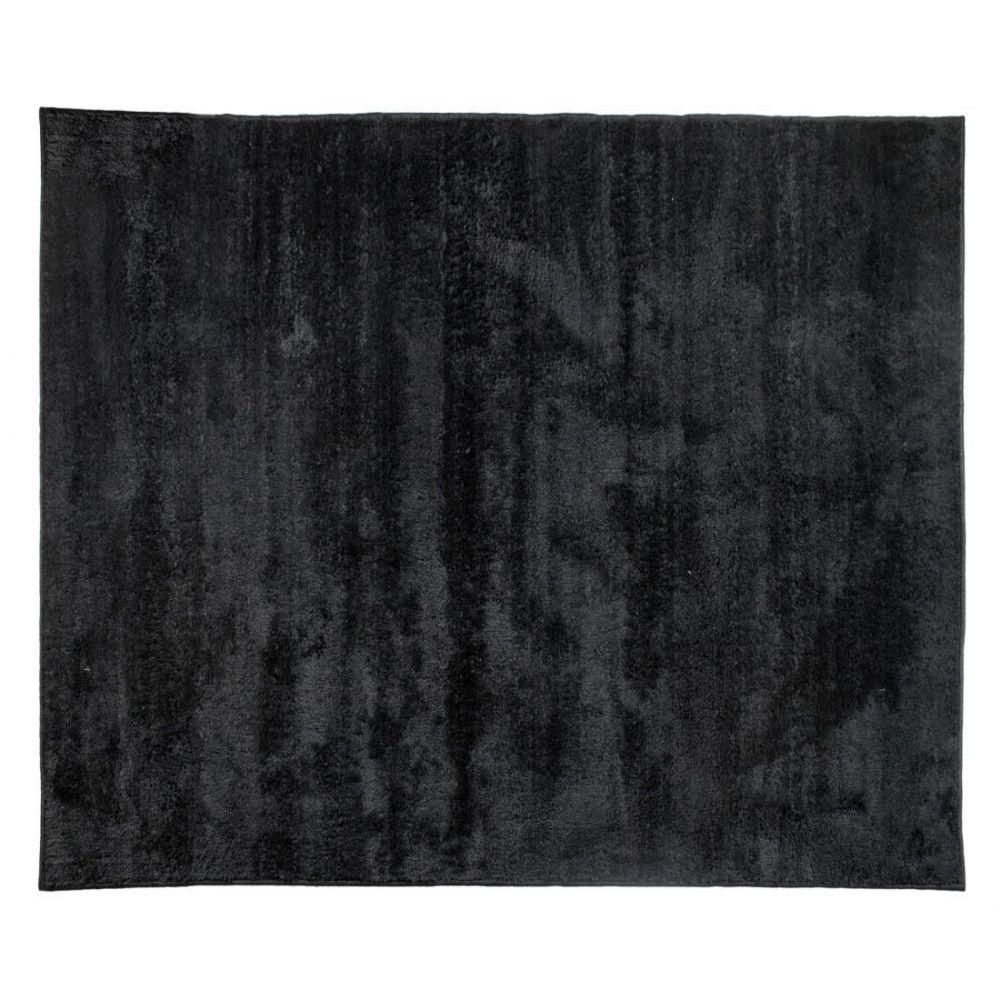 Tapete Sala Escritório 1,00 X 1,50m Macio Antiderente Preto - 5