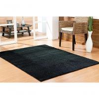 Tapete Sala Escritório 1,00 X 1,50m Macio Antiderente Preto - 1